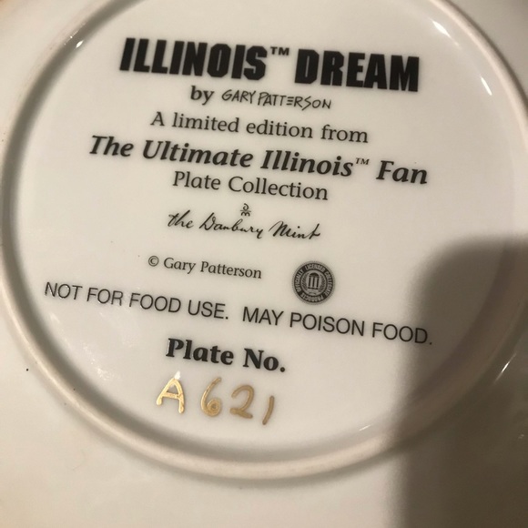 Illini Fan Collector Plate - Picture 3 of 3